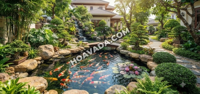 Tuyet-Chieu-Cham-Soc-Ho-Ca-Koi-Va-Tieu-Canh-San-Vuon-Luon-Ben-Dep--Hop-Phong-Thuy